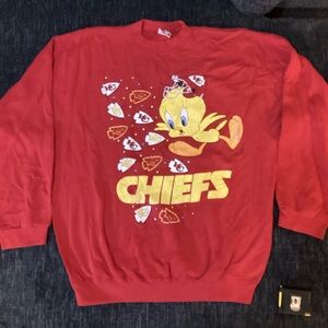 Red Vintage Chiefs Sweater